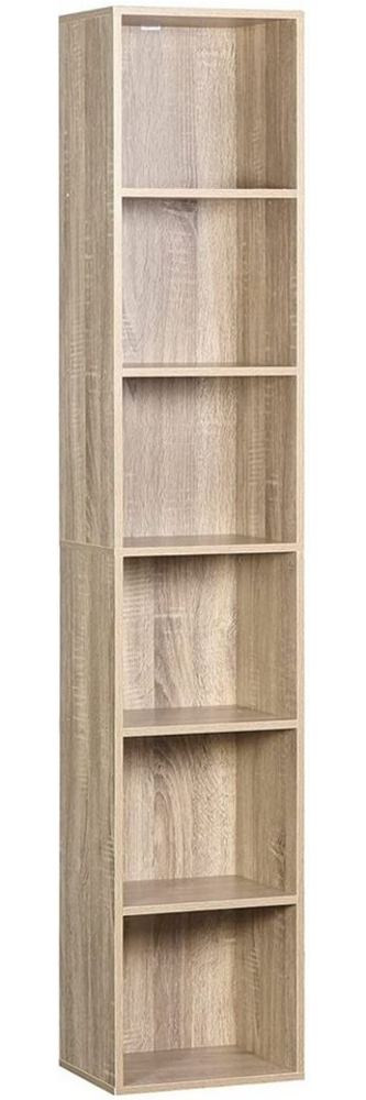 Woltu Bücherregal, 1-tlg, Aktenschrank, MDF, 6 Fächer, 30 x 24 x 158,5 cm Bild 1