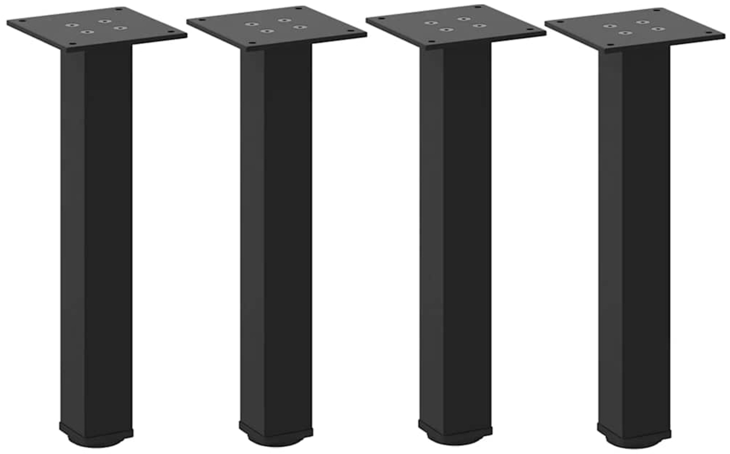 vidaXL Couchtischbeine 4 Stk. Schwarz 42-44 cm Stahl 4012452 Bild 1