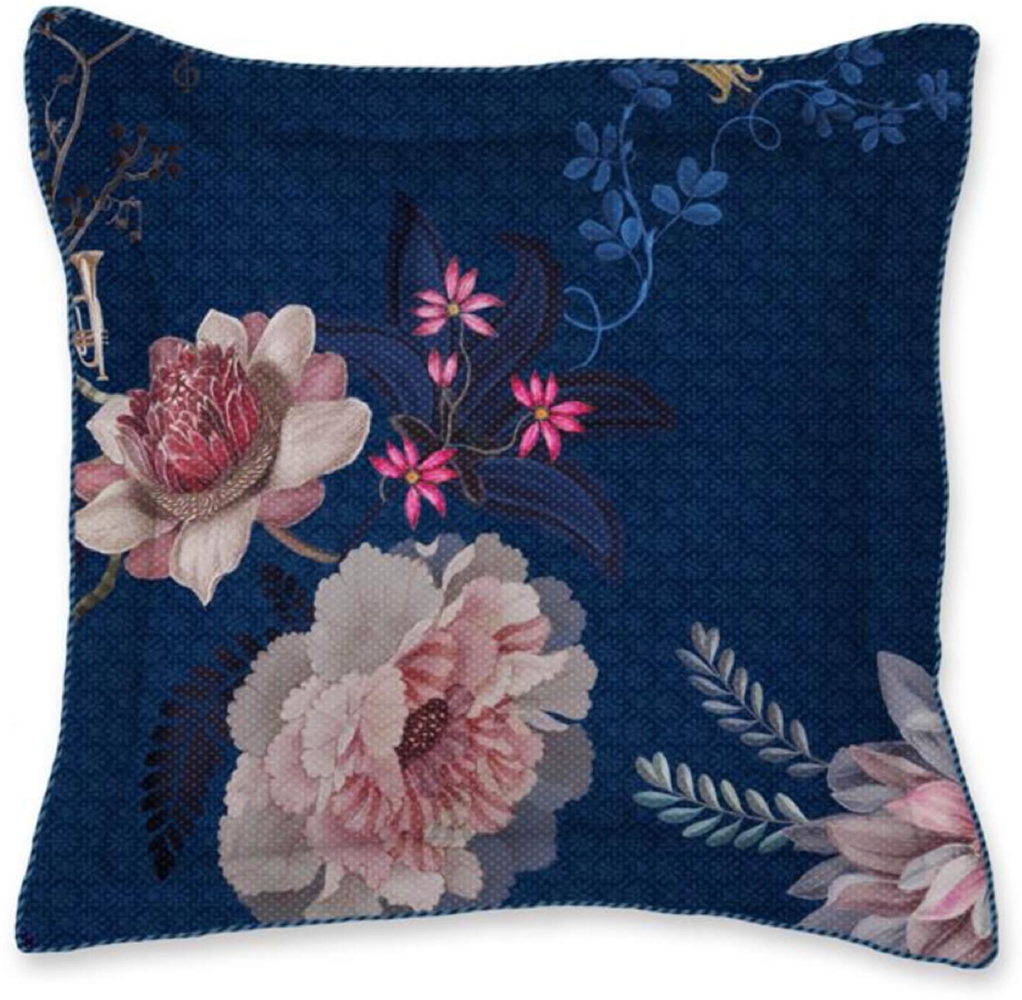 PiP Studio Dekokissen Tokyo Bouquet Dark Blue 45 x 45 cm Bild 1