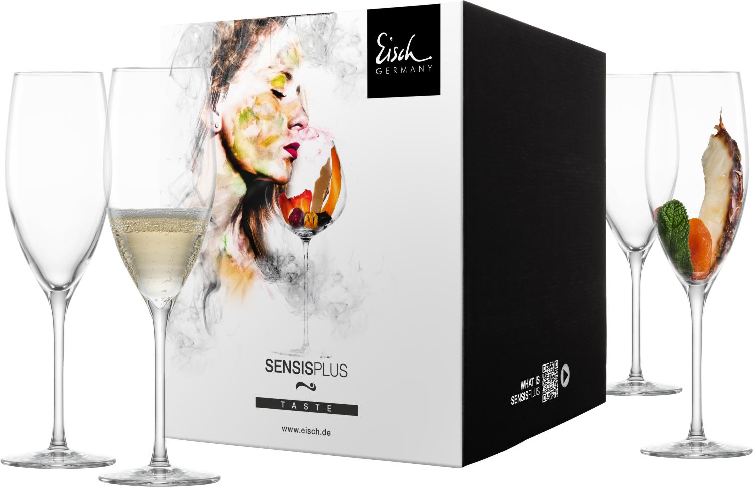 Eisch Champagnerglas 4er Set Superior Sensis plus, Kristallglas, 278 ml, 25006071 Bild 1