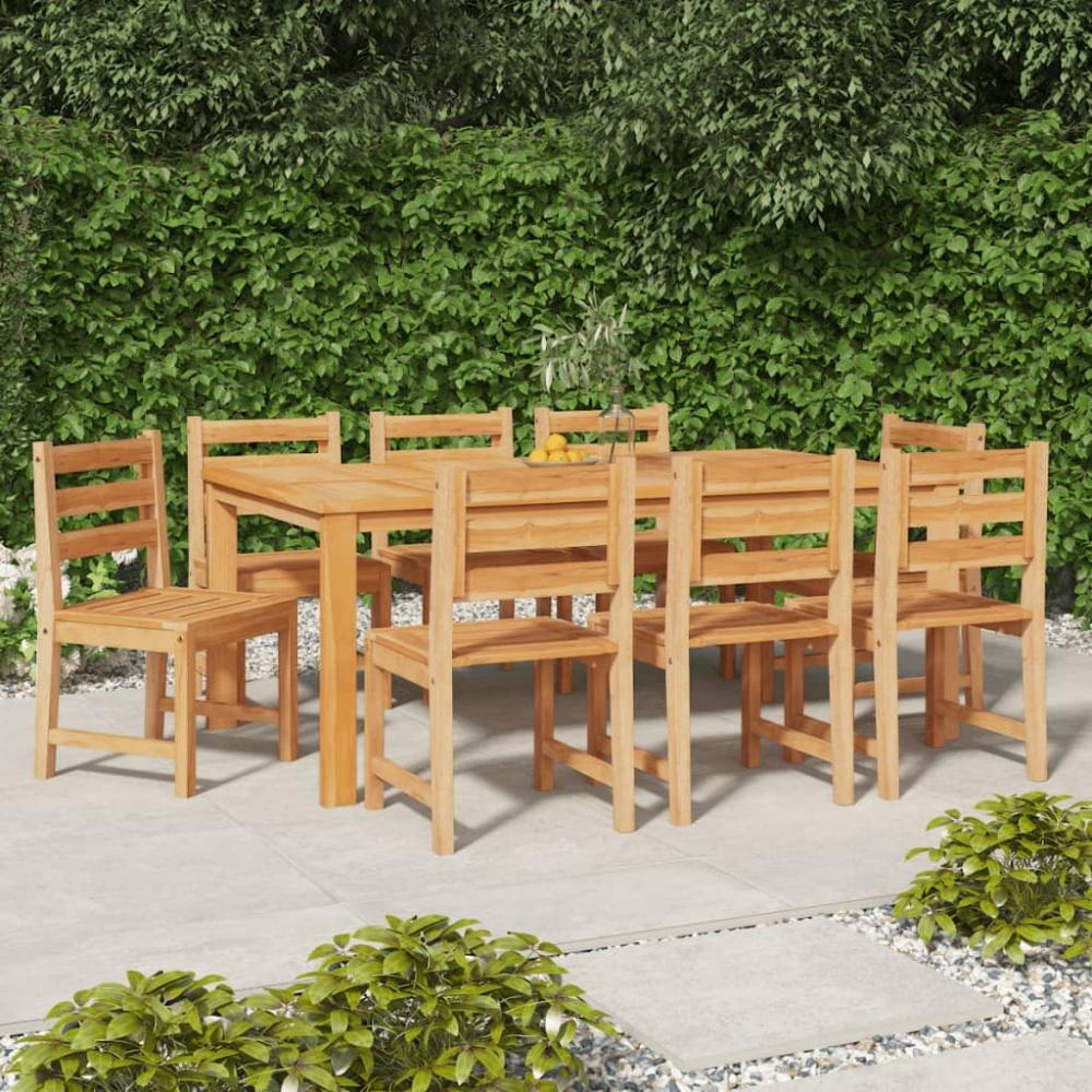 vidaXL Gartenstühle 8 Stk. Massivholz Teak 3157176 Bild 1