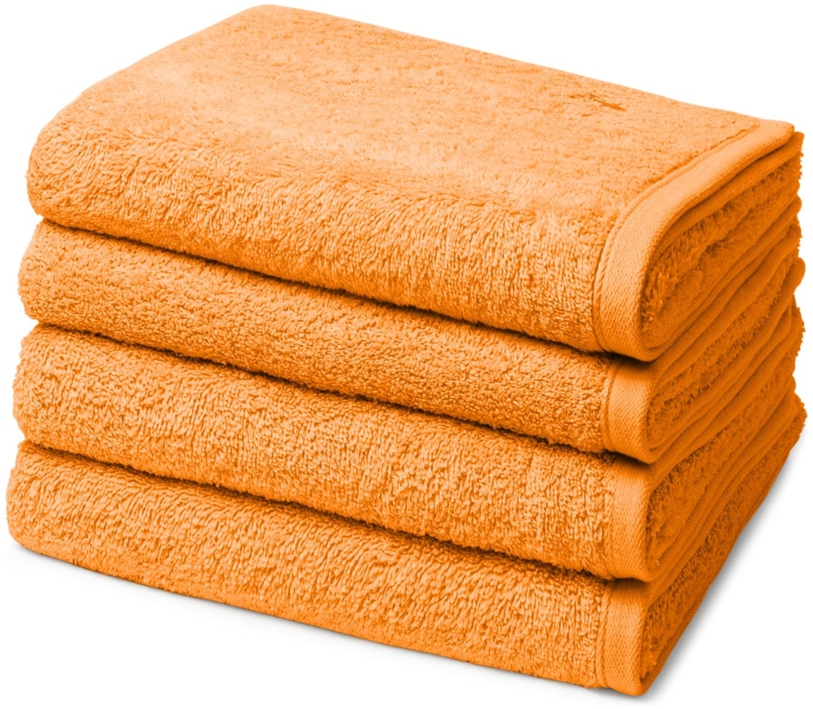 Ross Vita 4 tlg. Frottier-Set - 4 X Handtuch (50 X 100cm) - 520 g/m2 - Pfirsich Bild 1