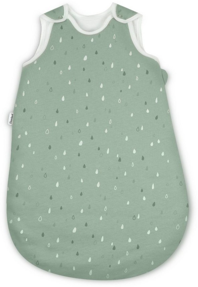 Ehrenkind® Baby Sommerschlafsack Rund | Bio-Baumwolle | Sommer Schlafsack Gr. 50/56 Jade Tropfen | Schlafsack Baby Schlafsack Kinder Bild 1