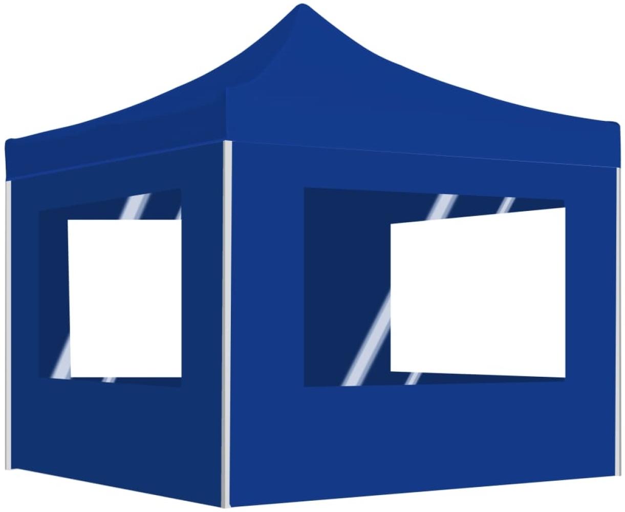 vidaXL Profi-Partyzelt Faltbar mit Wänden Aluminium 2×2m Blau 48931 Bild 1