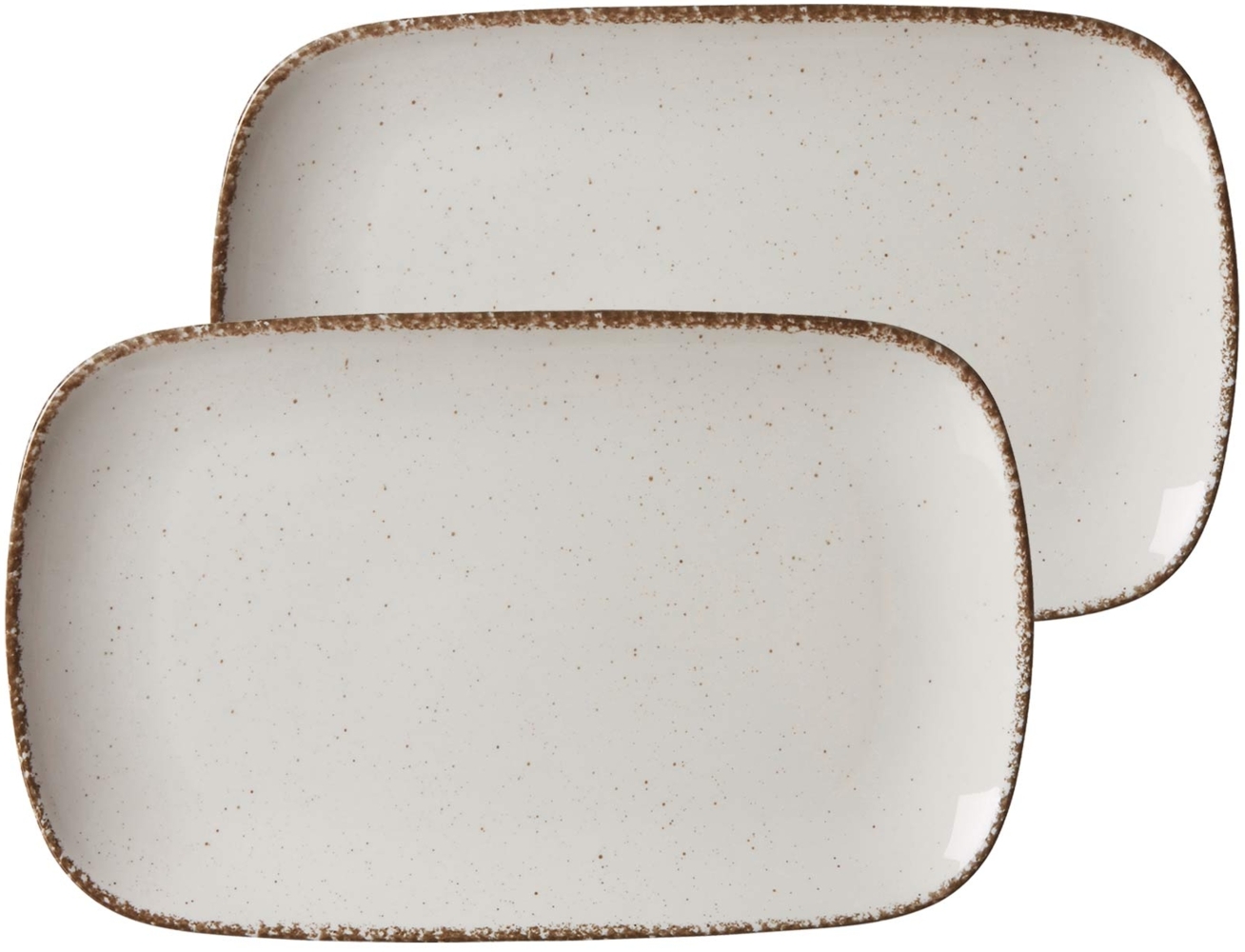 Ritzenhoff & Breker Casa Platte 33 x 20 cm 2er Set beige - DS Bild 1