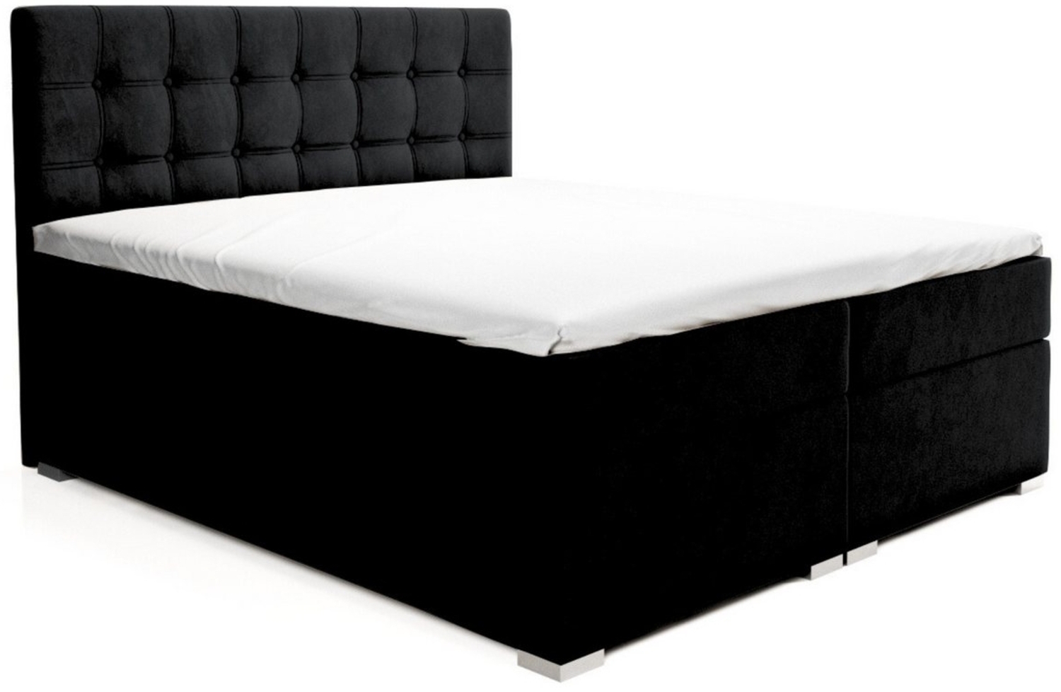 Deine Möbel 24 Boxspringbett MAGIC Komplettbett Polsterbett inkl. Bonellfederkernmatratzen H3 (Ehebett Bett inkl. Matratzen H3 oder H4 zur Auswahl), 120x200 140x200 160x200 180x200 200x200 inkl. Bettkästen und Topper Bild 1