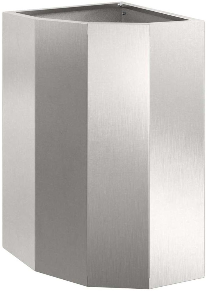 vidaXL Eckpflanzer Silber 30 x 30 x 50 cm Edelstahl 883679 Bild 1