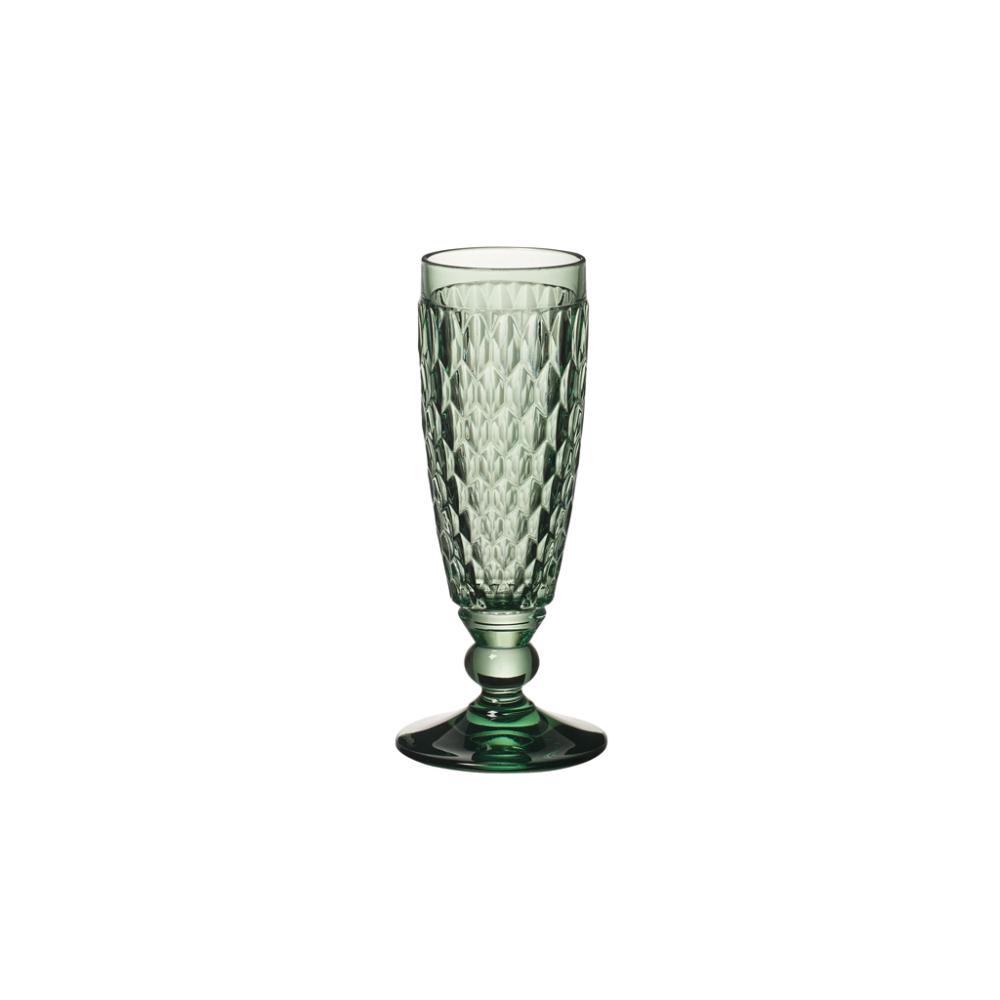 Villeroy & Boch Vorteilset 4 Stück Boston coloured Sektglas green Kristallglas grün 1173090072 Bild 1