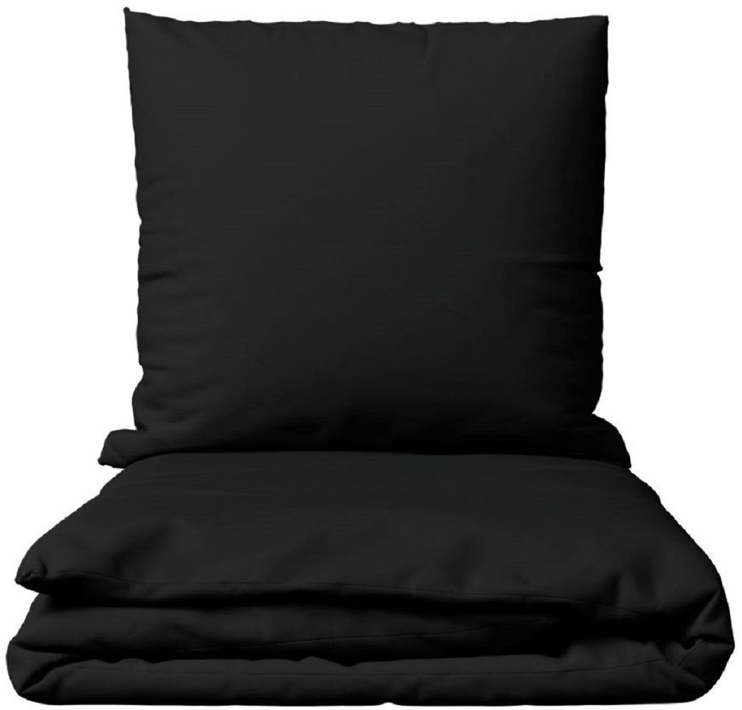 Leonado Vicenti Bettwäsche Baumwolle 135x200, 155x200, 155x220, 200x200, 200x220 oder 240x220, Renforcé, 2 teilig, Einfarbig mit Reißverschluss Bild 1