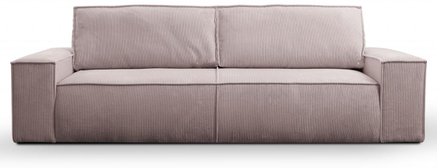 Schlafsofa 3-Sitzer AMELIA von PASCAL MORABITO - Kord - Rosa Bild 1