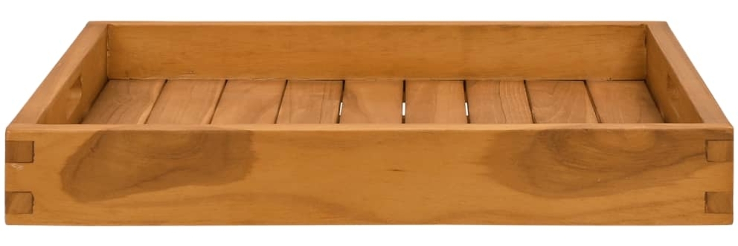 vidaXL Serviertablett 50x50 cm Massivholz Teak 315457 Bild 1