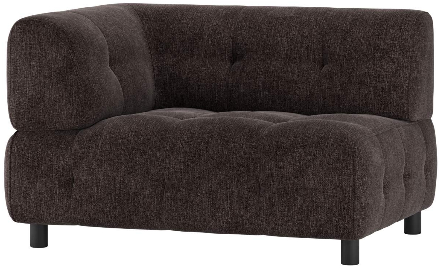 Modulsofa Louis aus Flachgewebe Links, Braun Bild 1