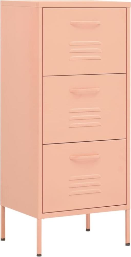 vidaXL Lagerschrank Rosa 42,5x35x101,5 cm Stahl 336184 Bild 1