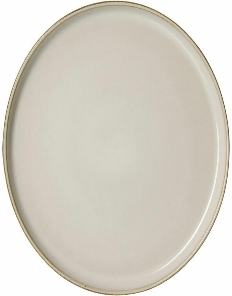 Ritzenhoff & Breker Servierplatte Olivia oval Beige 25x19 cm, Steingut Bild 1