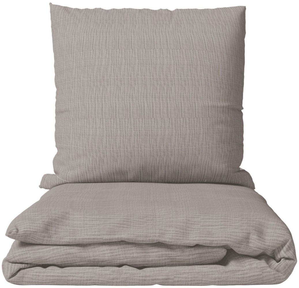 Leonado Vicenti Bettwäsche Musselin 135x200cm oder 155x220cm, Musselin, 2 teilig, mit Knopfverschluss, hypoallergen, bügelfrei Bild 1