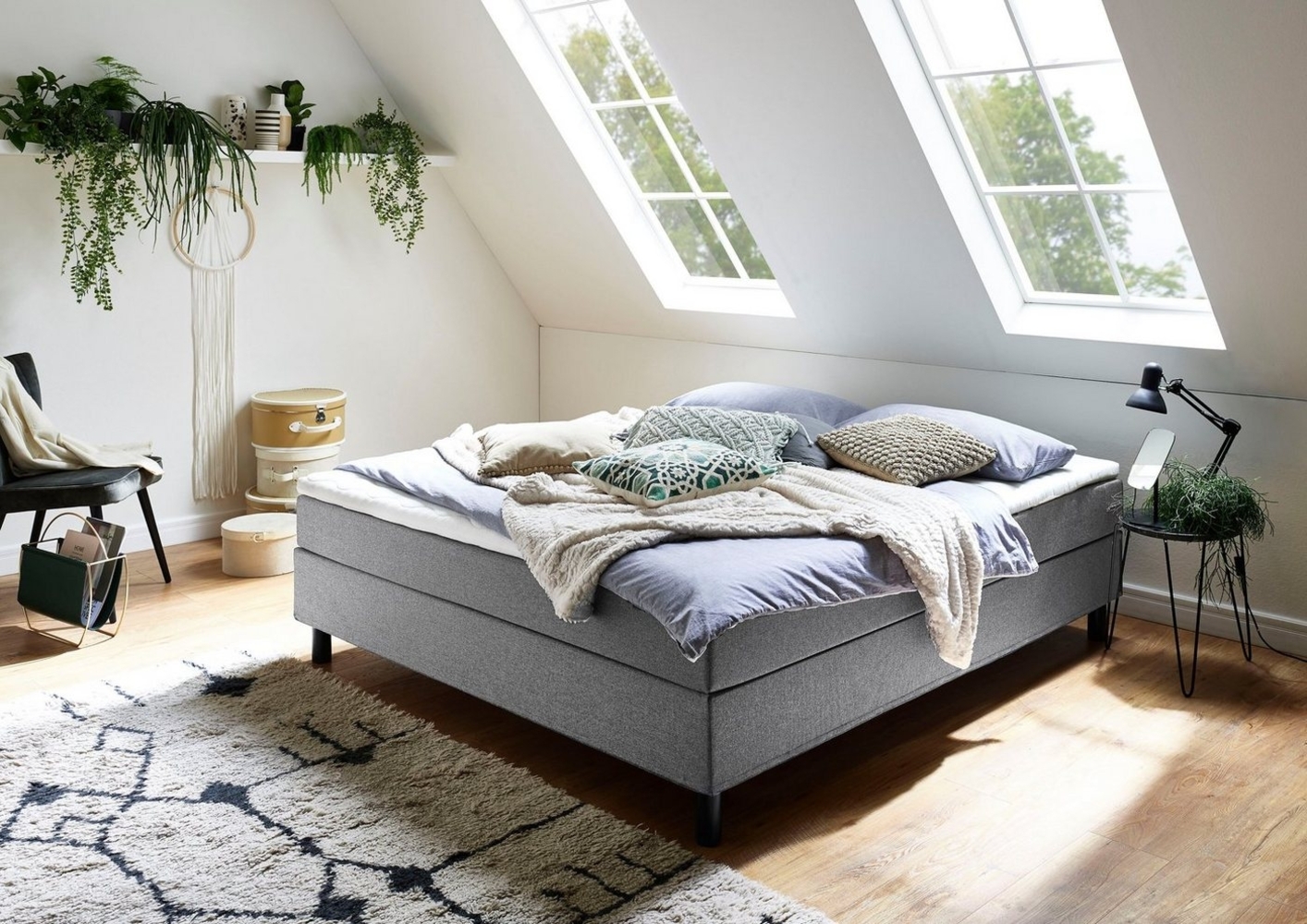 ATLANTIC home collection Boxbett Happy, ohne Kopfteil, mit Topper, wahlweise mit oder ohne Bettwaren Bild 1
