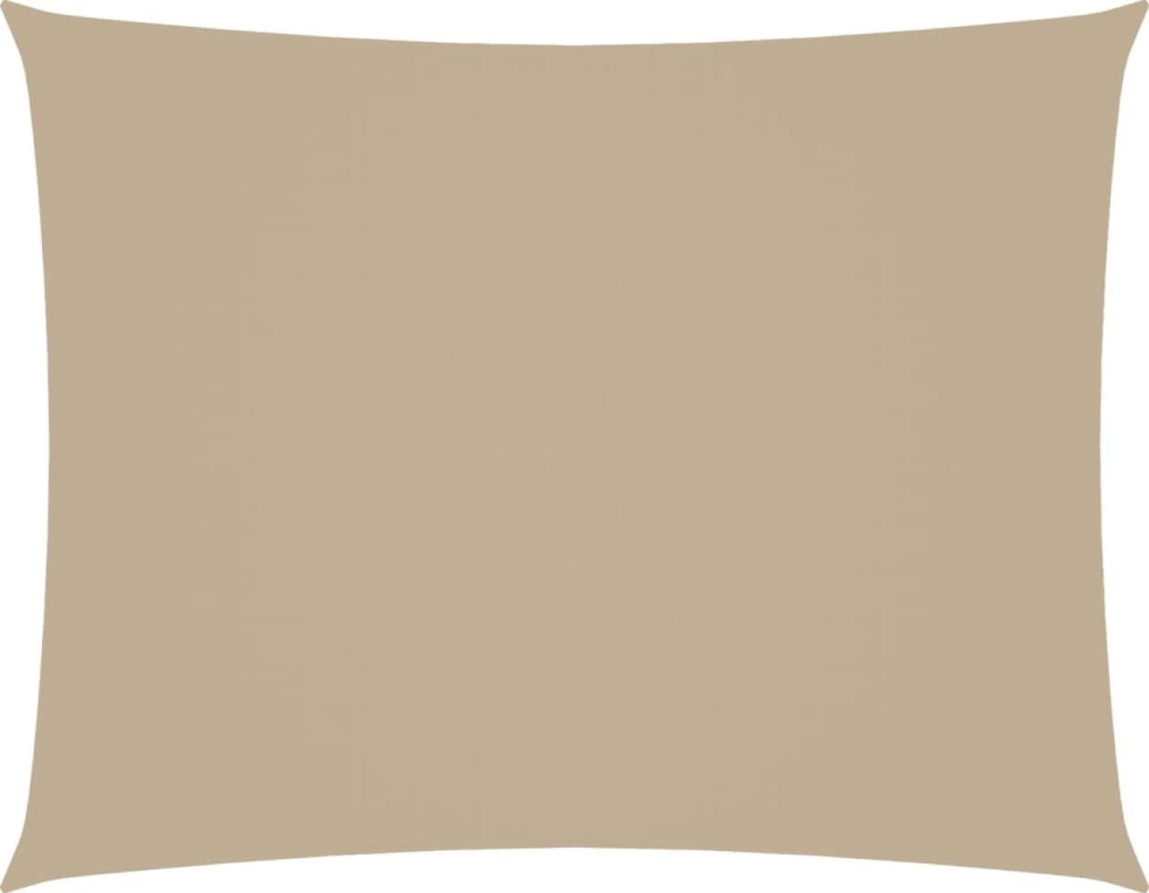 vidaXL Sonnensegel Oxford-Gewebe Rechteckig 3,5x4,5 m Beige 135159 Bild 1