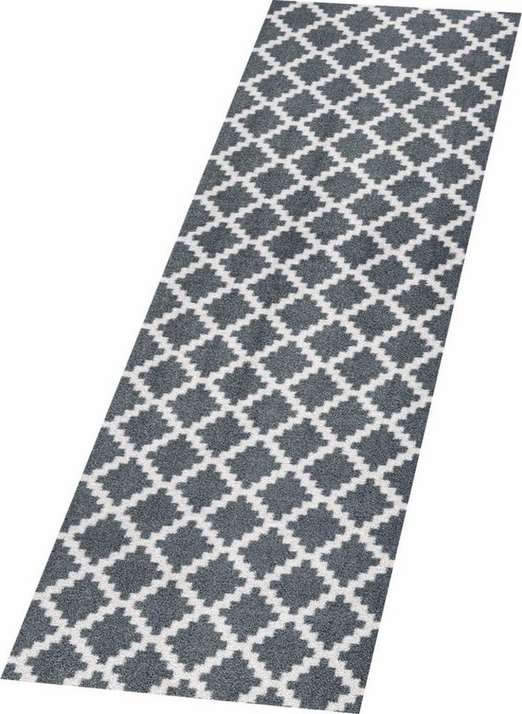 Kurzflor Fußmatte Elegance Grau Anthrazit - 50x150x0,7cm Bild 1