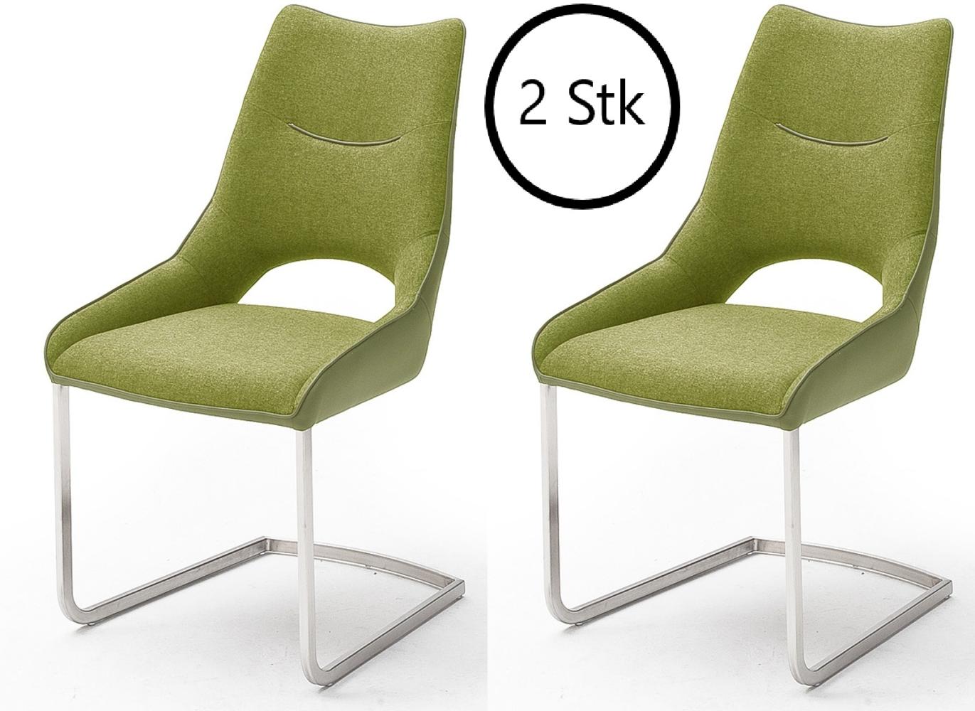 Freischwinger >Aldrina< "2er-Set" (BxHxT: 53x96x62 cm) in kiwi - 53x96x62 (BxHxT) Bild 1