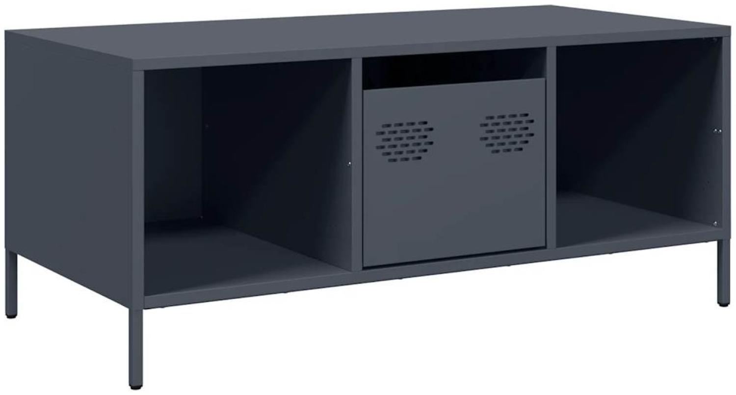 vidaXL Couchtisch Anthrazit 101,5x50x43,5 cm Kaltgewalzter Stahl 851276 Bild 1