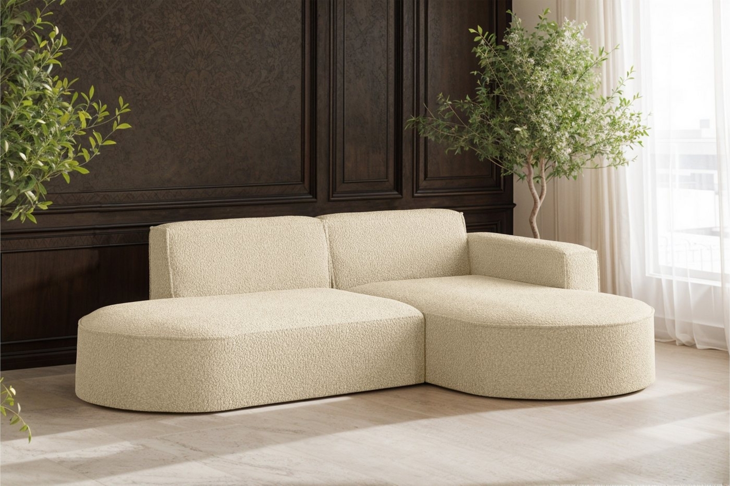 Kaiser Möbel Ecksofa Designer MODENA STUDIO L stoff Poso, Neve, Quelle Bild 1