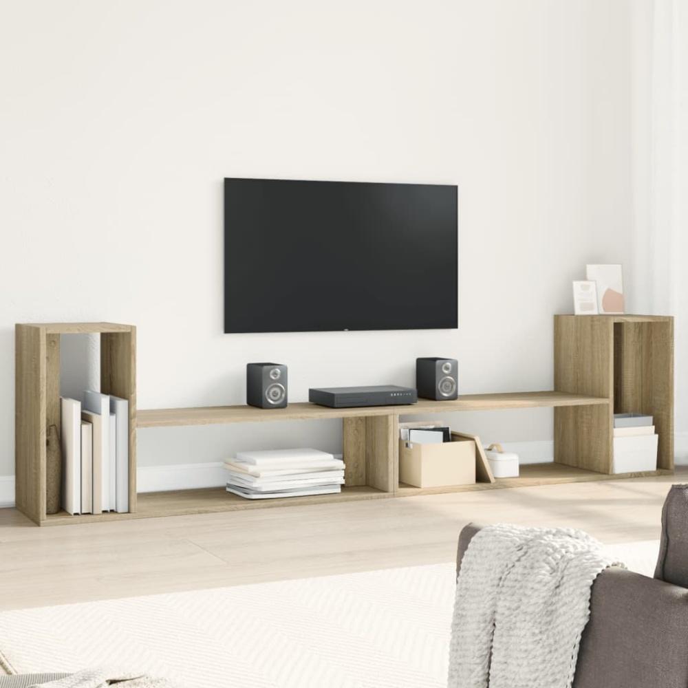 vidaXL TV-Schränke 2 Stk. Sonoma-Eiche 100x30x50 cm Holzwerkstoff 840795 Bild 1