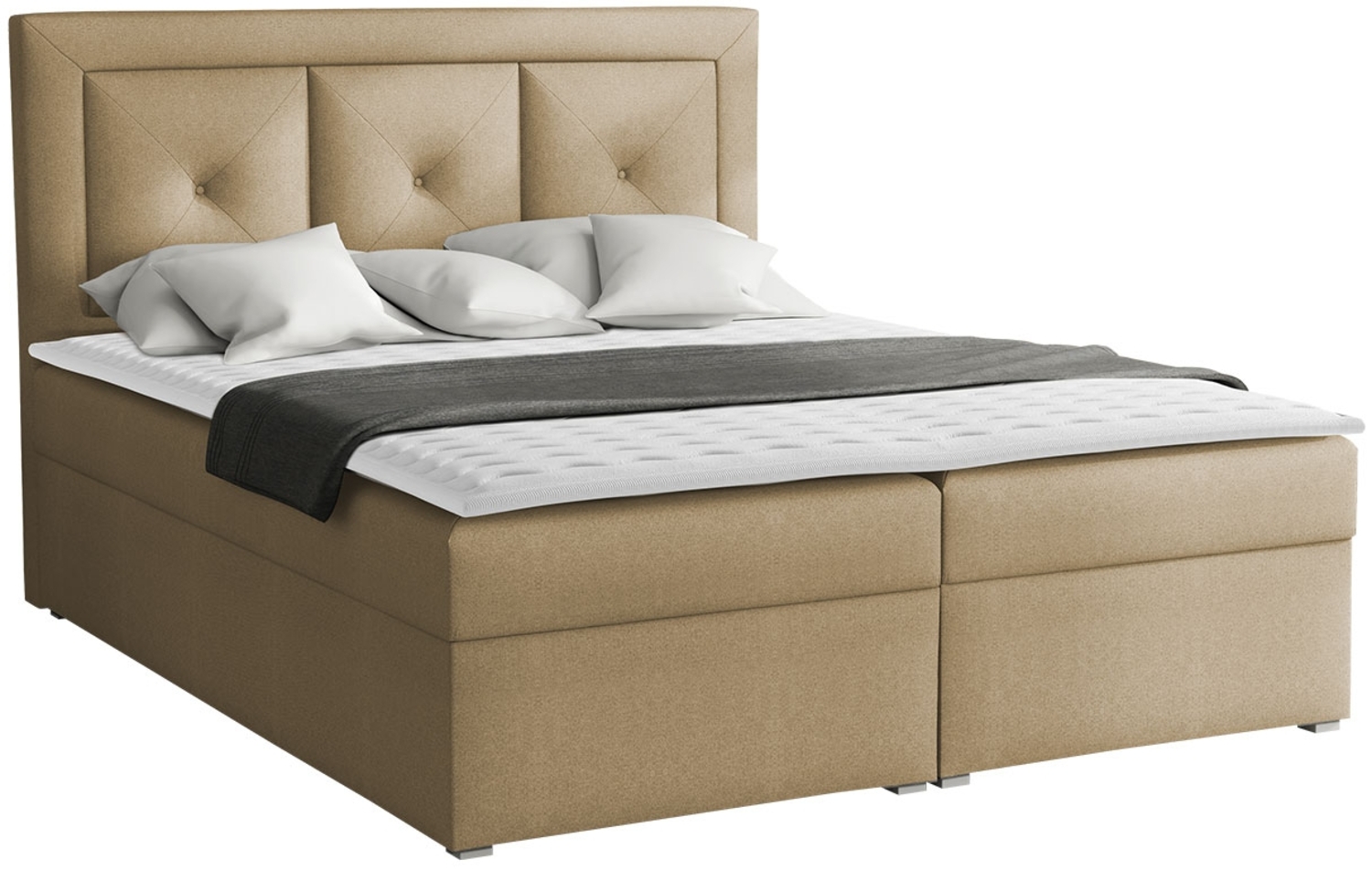 Boxspringbett Moden Plus Box, Sand, 180x200 cm Bild 1