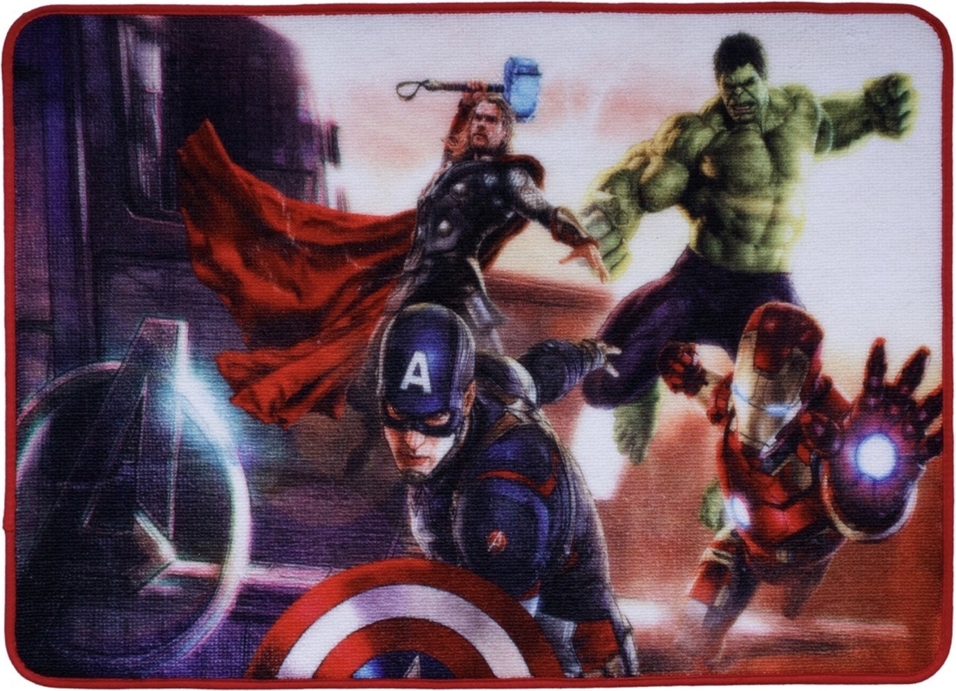 Marvel Teppich mit 4 Helden 80 x 50 cm Bild 1