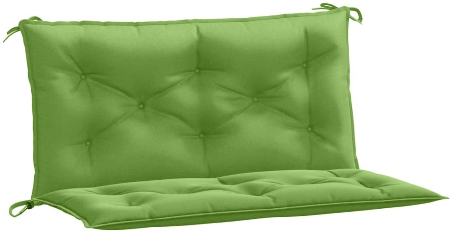 vidaXL Gartenbank-Auflagen 2 Stk. Melange Grün 100x50x7 cm Stoff 4002591 Bild 1