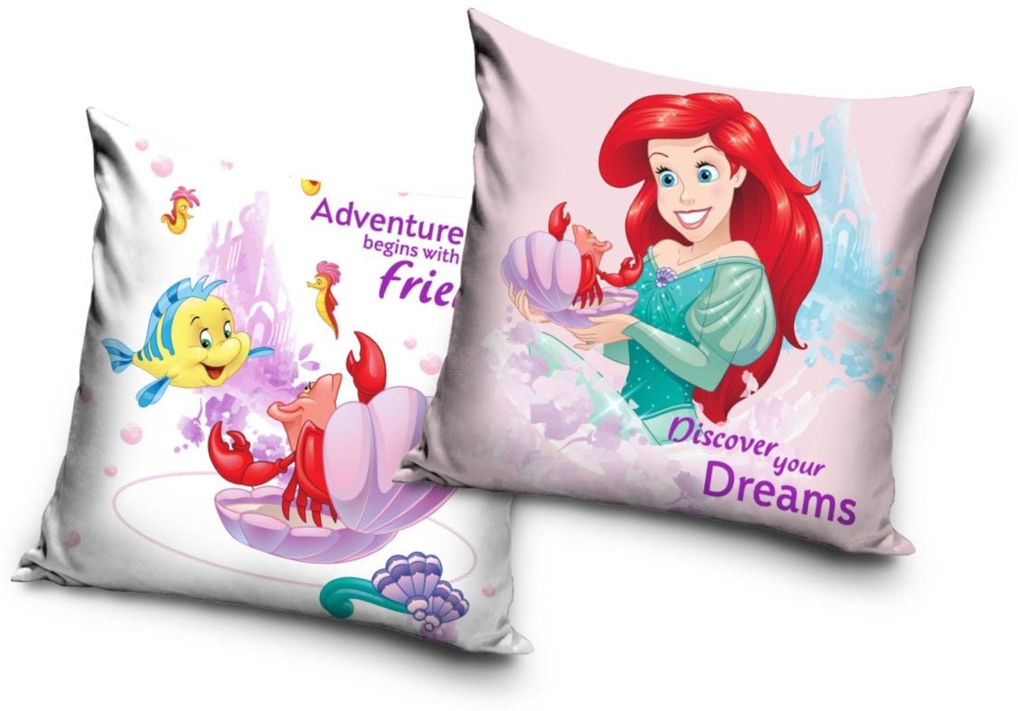 Disney Dekokissen Princess Velour Kissen Dekokissen 40 x 40 cm Bild 1