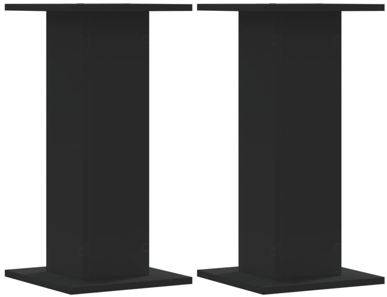 vidaXL Pflanzenständer 2 Stk. Schwarz 30x30x60 cm Holzwerkstoff 3307856 Bild 1