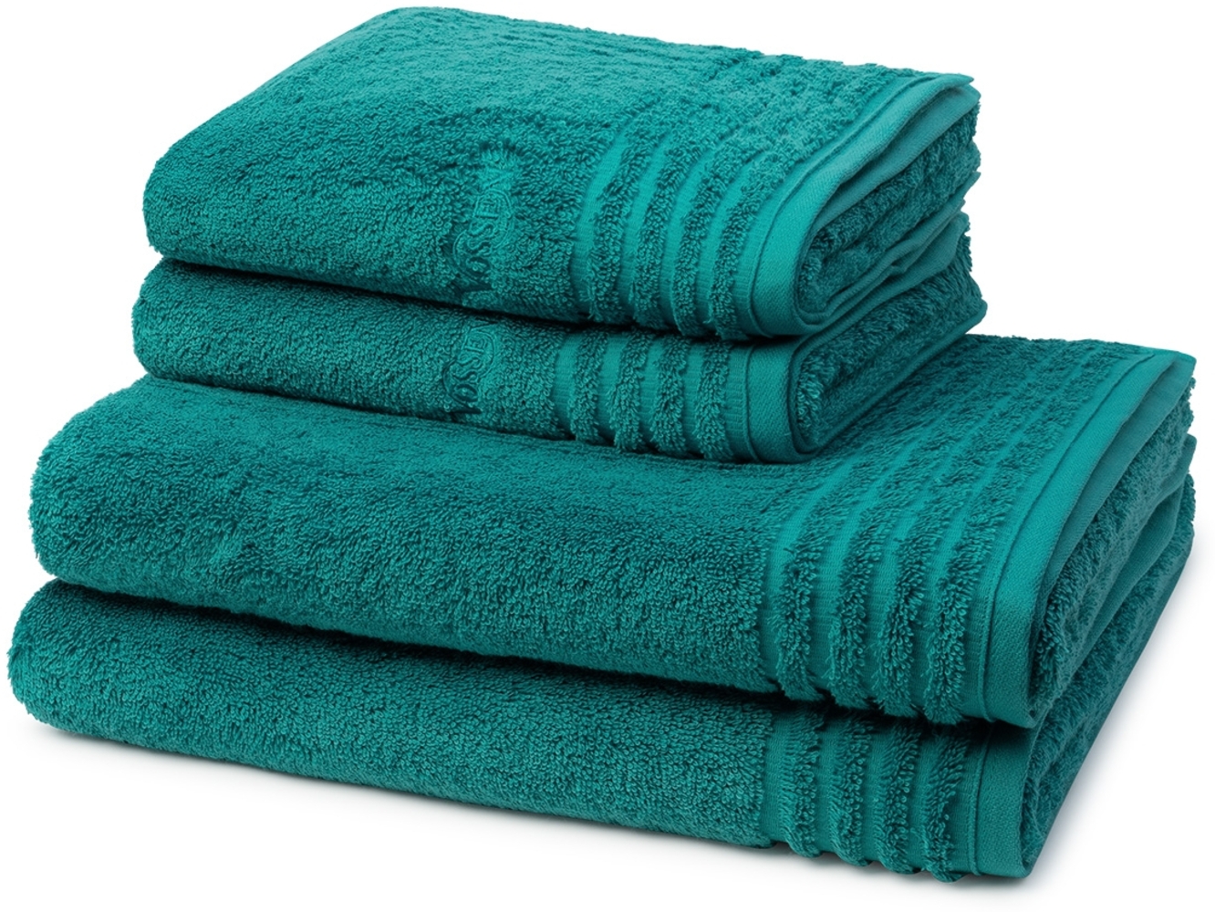 Vossen Vienna Style Supersoft 4 tlg. Frottier-Set - 2 X Handtuch (50 X 100cm), 2 X Duschtuch (67 X 140cm) - 620 g/m2 - Lagoon Bild 1