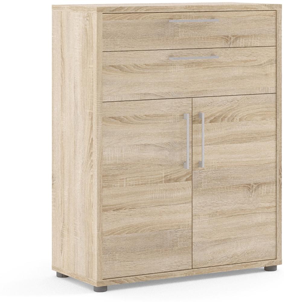 Kommode Prisme Highboard Anrichte Sideboard Eiche Dekor Schrank Bild 1