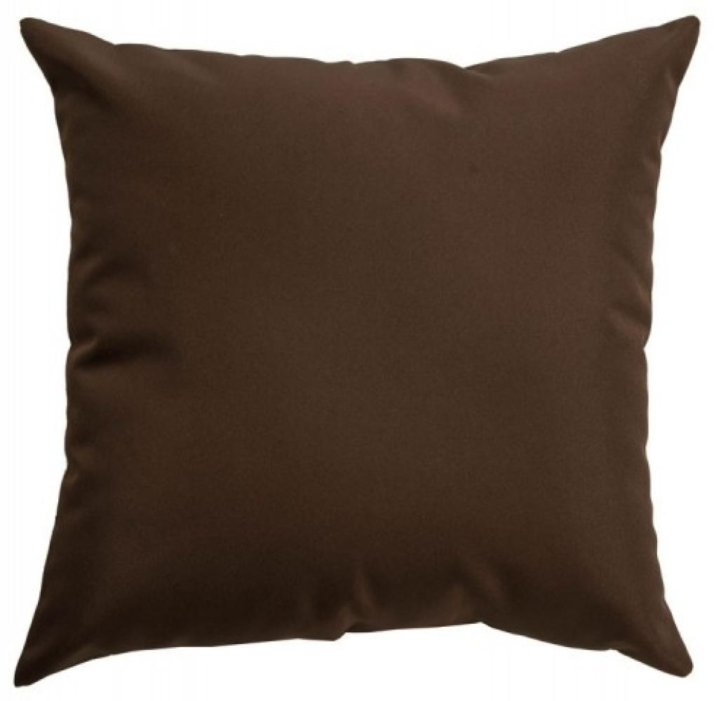 Deko-Kissen 45x45 cm (Farbe: terrabraun) Bild 1