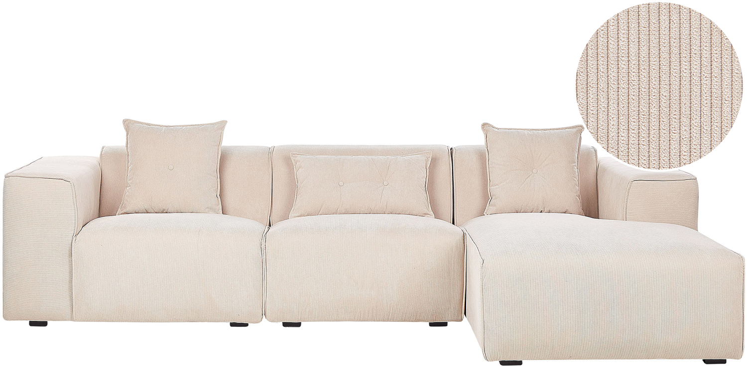 Ecksofa DOLVA Beige Bild 1