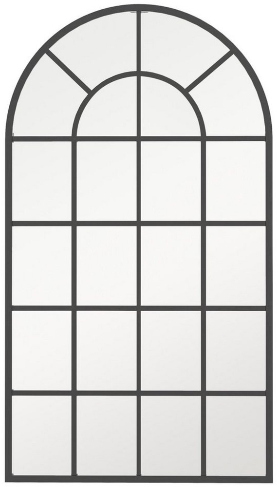 HOMCOM Wandspiegel Flurspiegel mit Metallrahmen (Wohnzimmerspiegel, 1-St, Dekospiegel), Schwarz 110 x 65 x 2,5 cm Bild 1