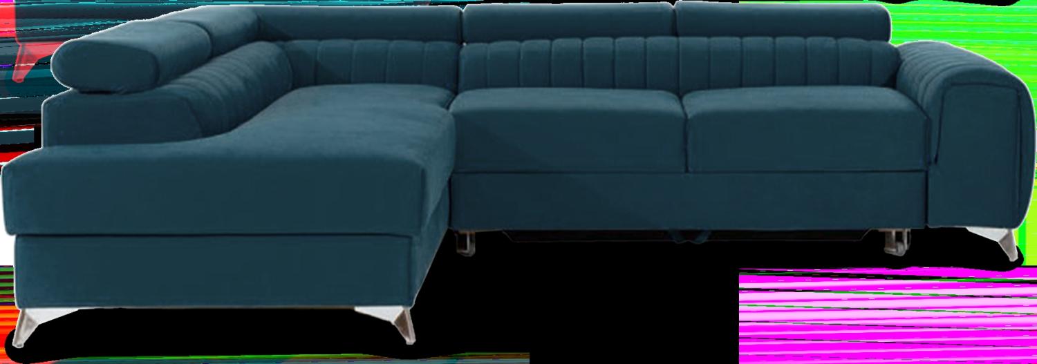 Laurence, Ecksofa, Eckcouch, Blau Bild 1