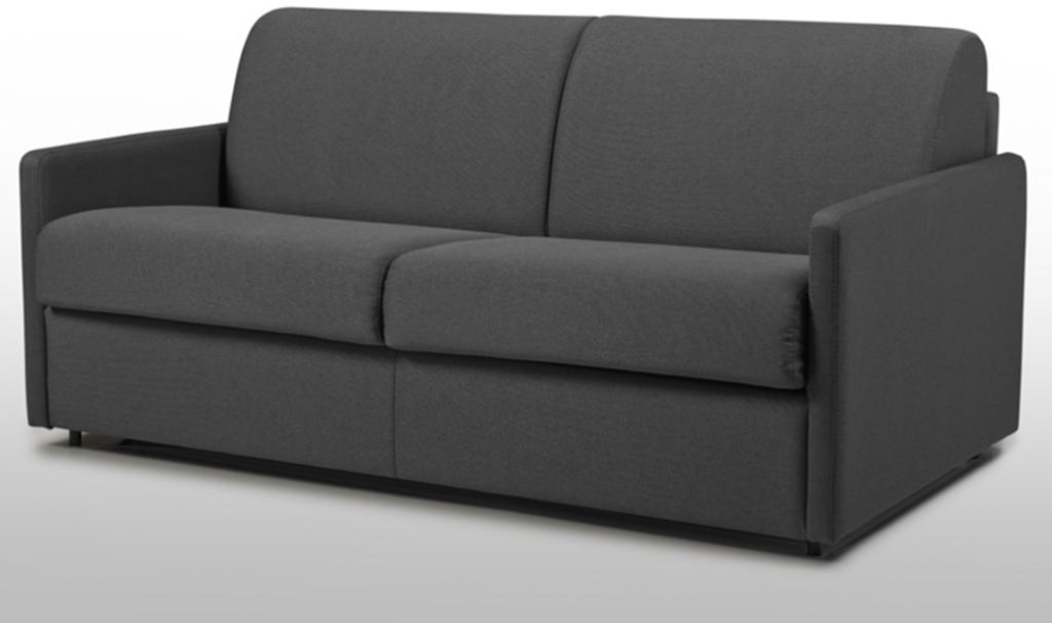 Vente-unique - Schlafsofa 3-Sitzer - Liegefläche: 140 cm - Matratzenhöhe: 14 cm - Stoff - Grau - CALIFE Bild 1