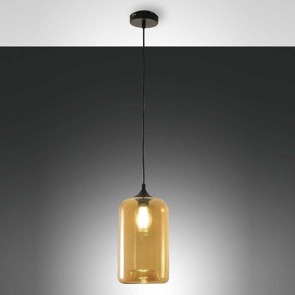 FABAS LUCE 3491-40-125 Pendelleuchte Silo amber 18cm Bild 1