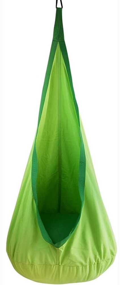 Diyarts Hängesessel Hängesack (Einzelprodukt mit Aufhängesystem, Set mit Hängesessel & Aufhängung), Hängesessel Kinder, Baumwolle, Indoor & Outdoor, 80 kg, ab 2 Jahren Bild 1