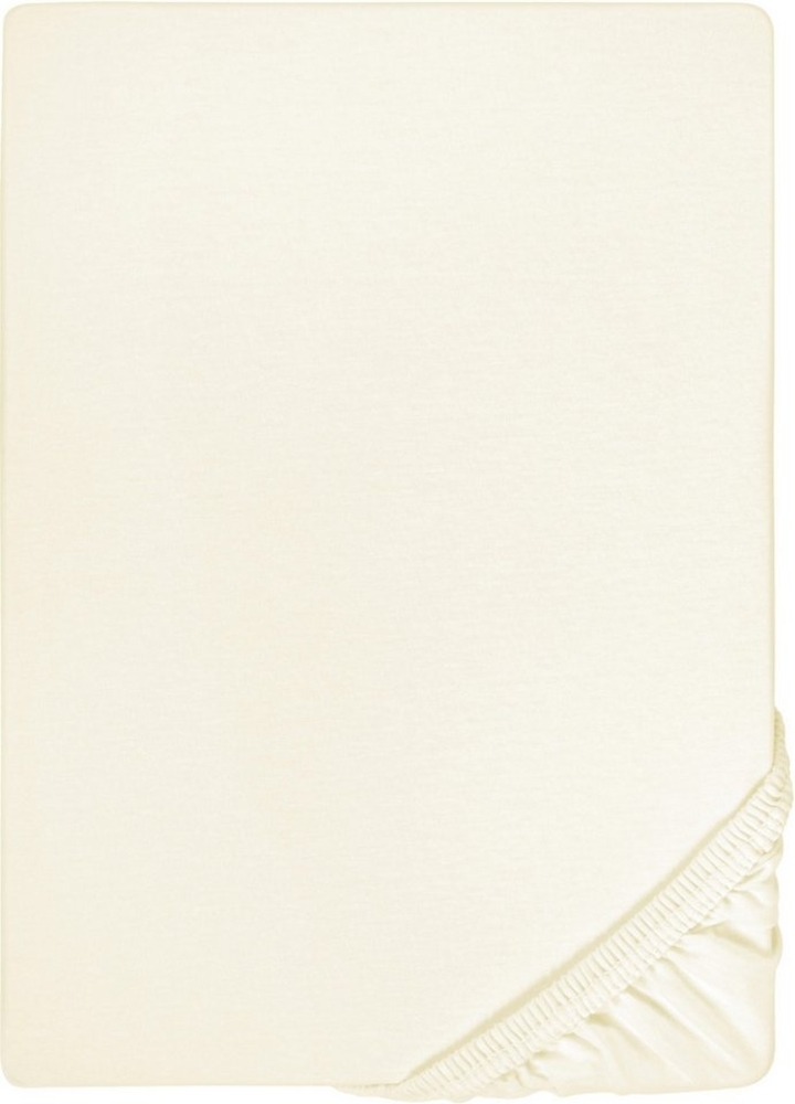 biberna Jersey-Elastic-Spannbetttuch 0077866, perlmutt, 1x 140x200 cm - 160x220 cm Bild 1