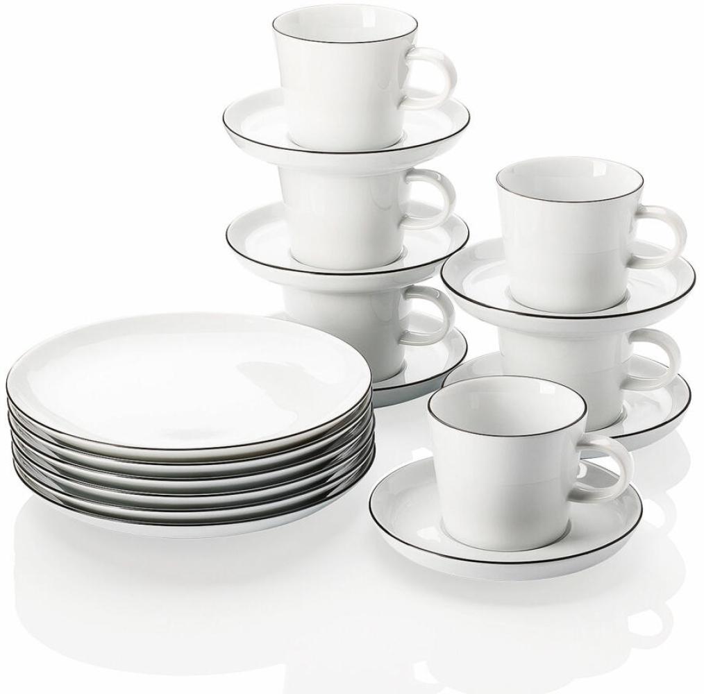 Arzberg Cucina-Basic Kaffeeset 18-tlg, Geschirrset, Porzellan, Colori Black, 42100-671167-28485 Bild 1