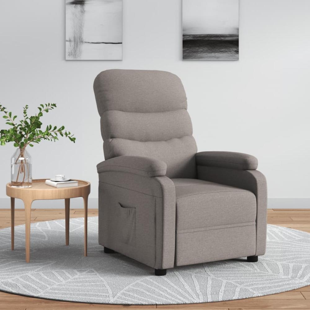 vidaXL Relaxsessel Taupe Stoff 344898 Bild 1