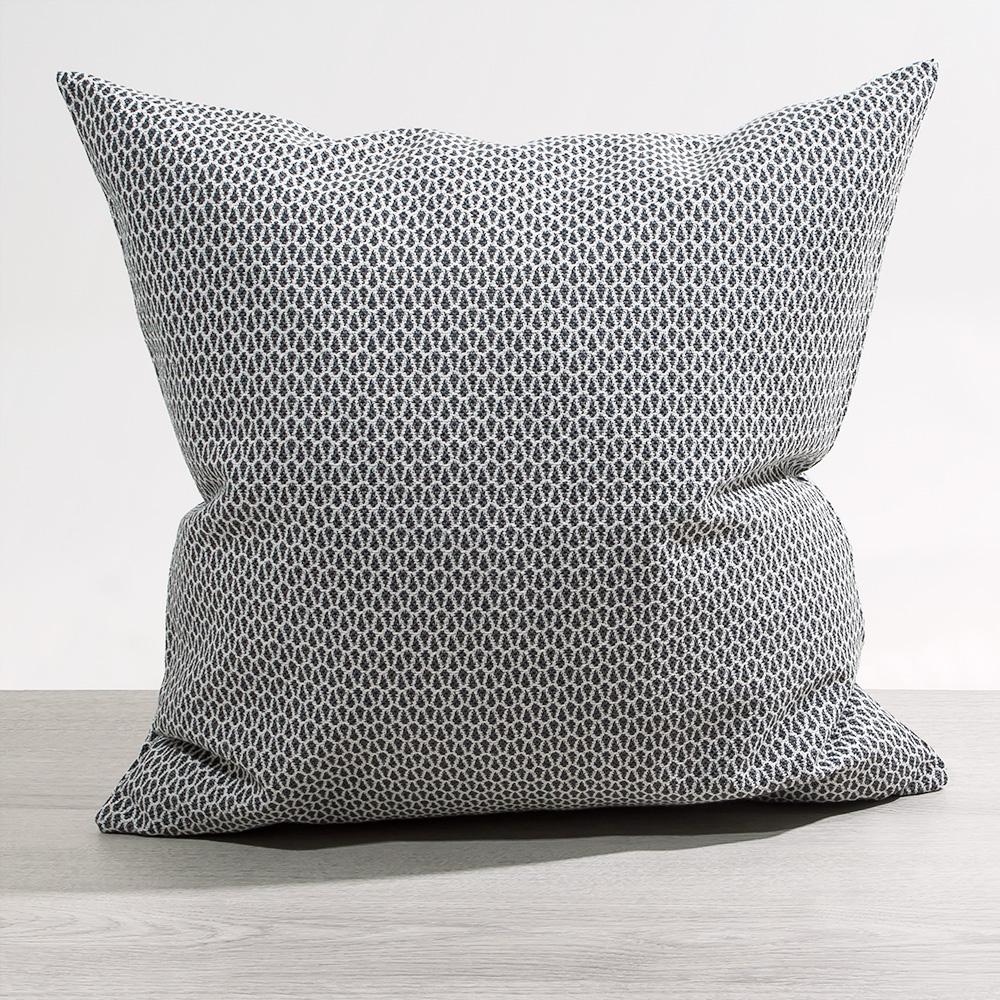 Kissen Deko von LYSEL® - grau Tropfen Golea 48x48 Baumwolle Polyester kissenbezug Dekokissen Bild 1