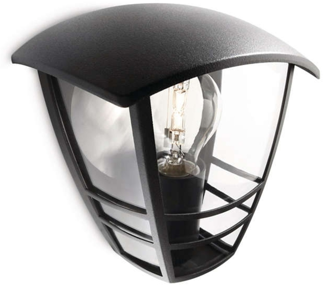 Philips Creek wall lantern black 1x60W 230V Bild 1