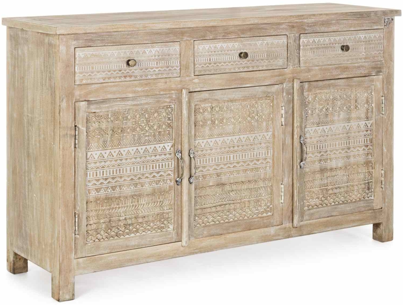 Sideboard Mayra aus Mangoholz, 135 cm Bild 1