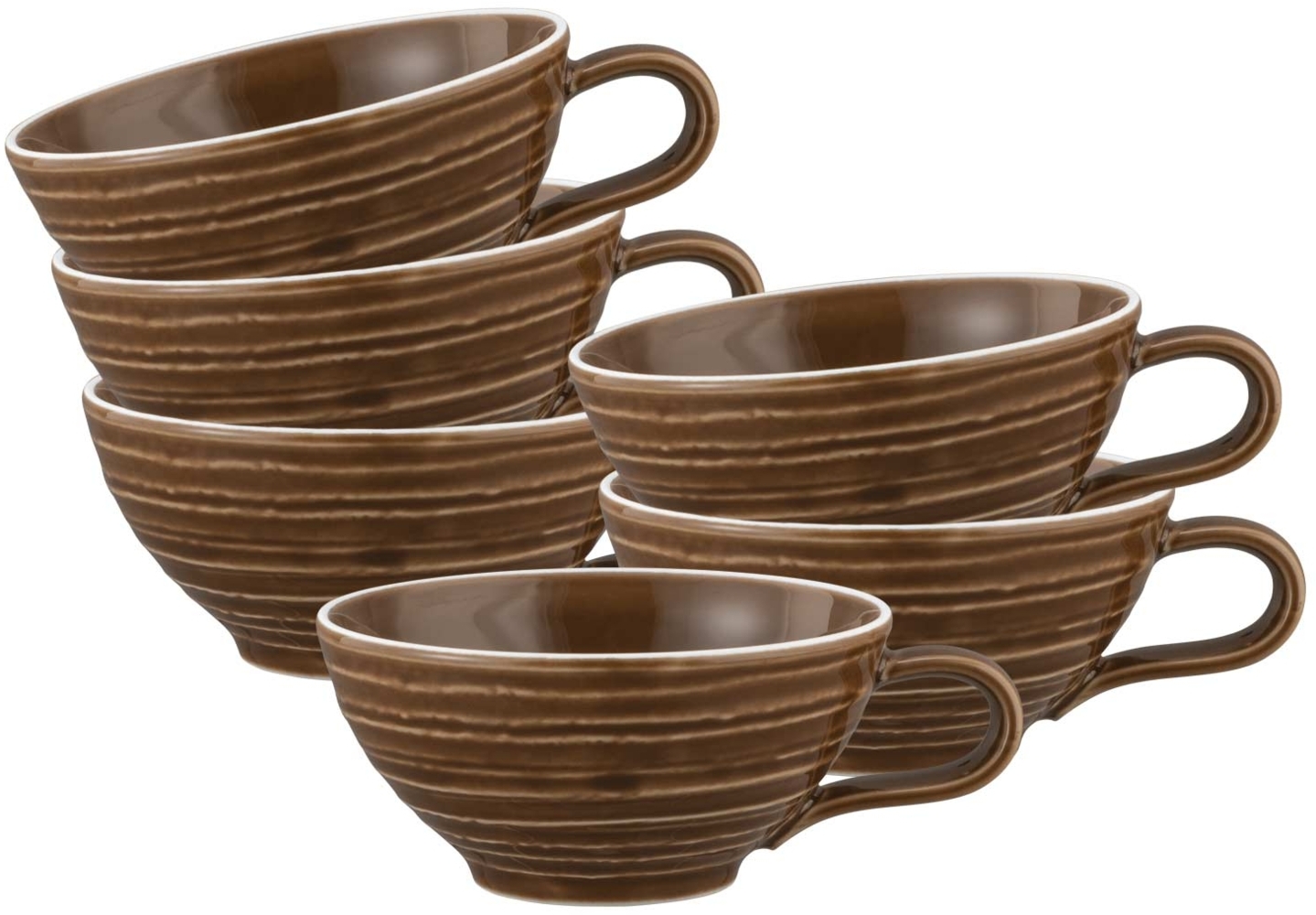 Seltmann Weiden Terra Teetasse 140 ml 6er Set - Erdbraun Bild 1
