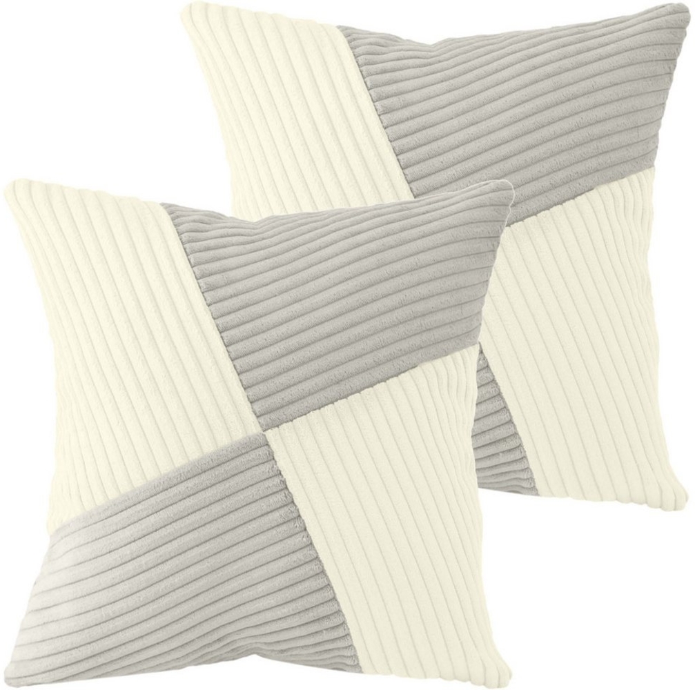 Amilian Kissenbezüge - 2er Set Kissenbezug - Zierkissenbezüge - Kissenhüllen, (2 Stück), 40x40 cm, Kissenhülle für Dekokissen, Kissen, Zierkissen, Sofakissen Bild 1