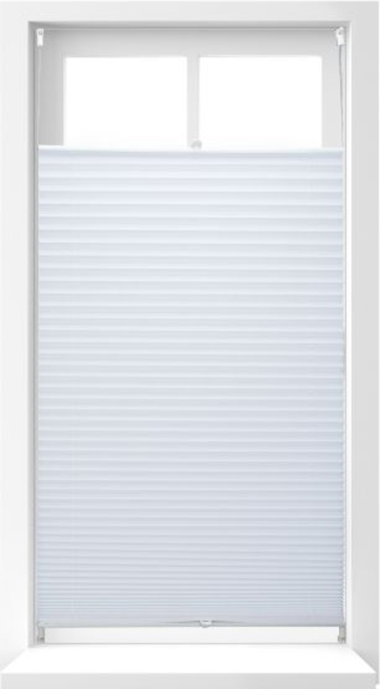 4 x Plissee Rollo weiß 90x210 cm Bild 1