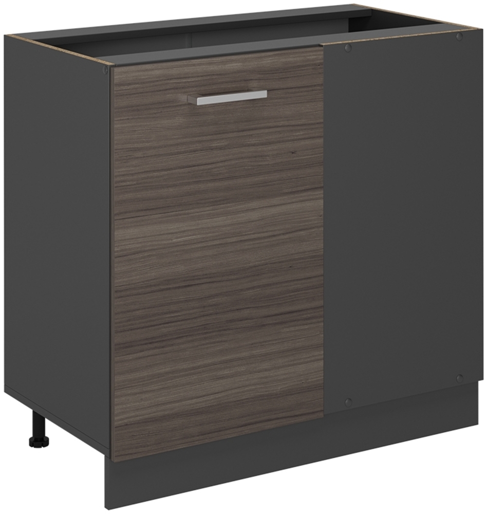 Vicco Eckunterschrank Edelgrau 86 cm ohne Arbeitsplatte, R-Line Bild 1